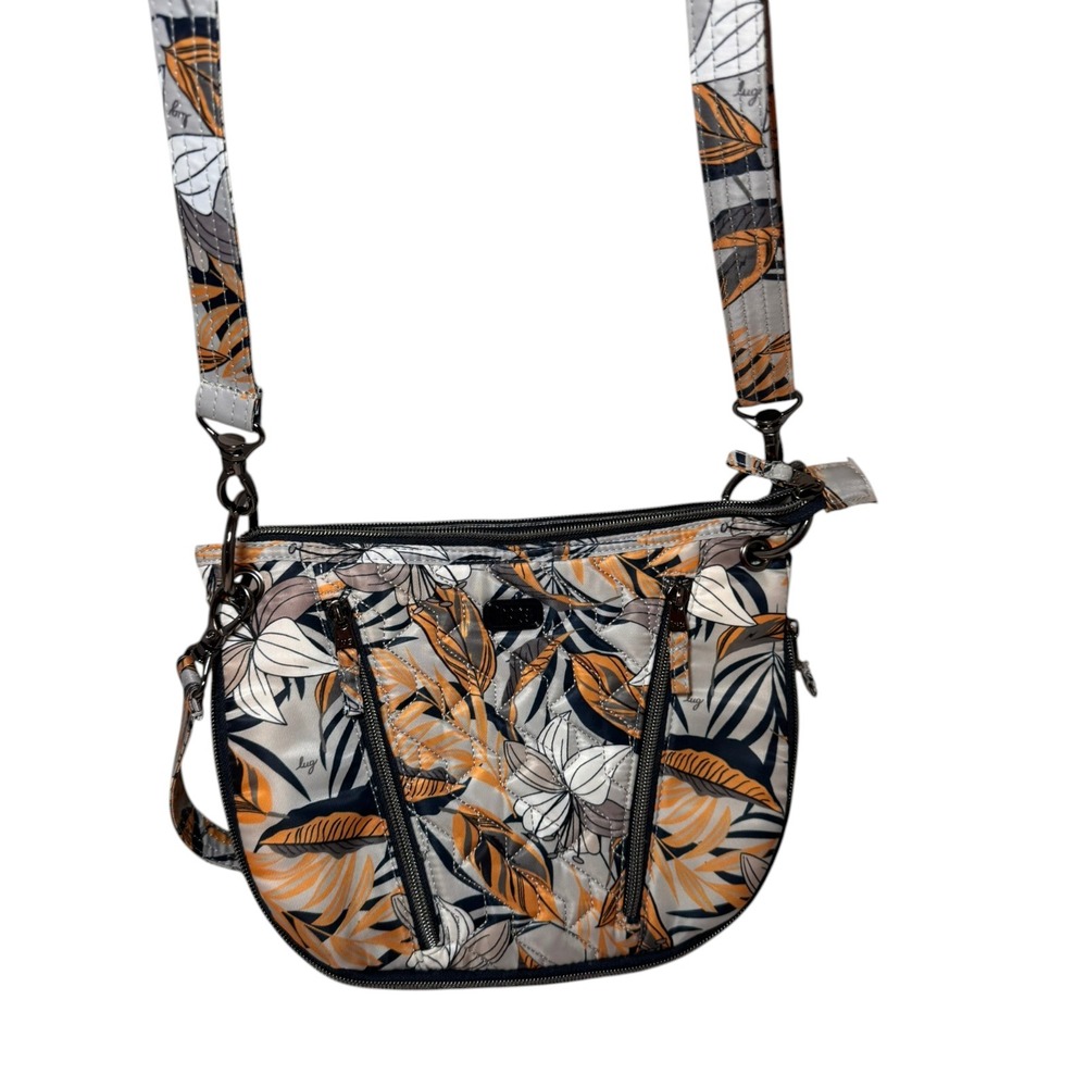 Lug Swivel Convertible Crossbody Bag Tropical Fog RFID Expandable Organizer New